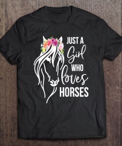 Cowgirl Zip Up Just A Girl Who Loves Horses Zip Tee