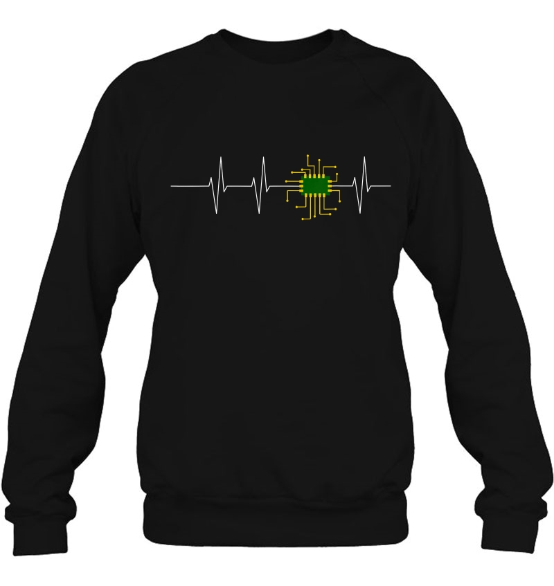 Cpu Heart Beat Electronics Sweatshirt