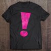 Distressed Magenta Whee! Exclamation Point Graphic Tee