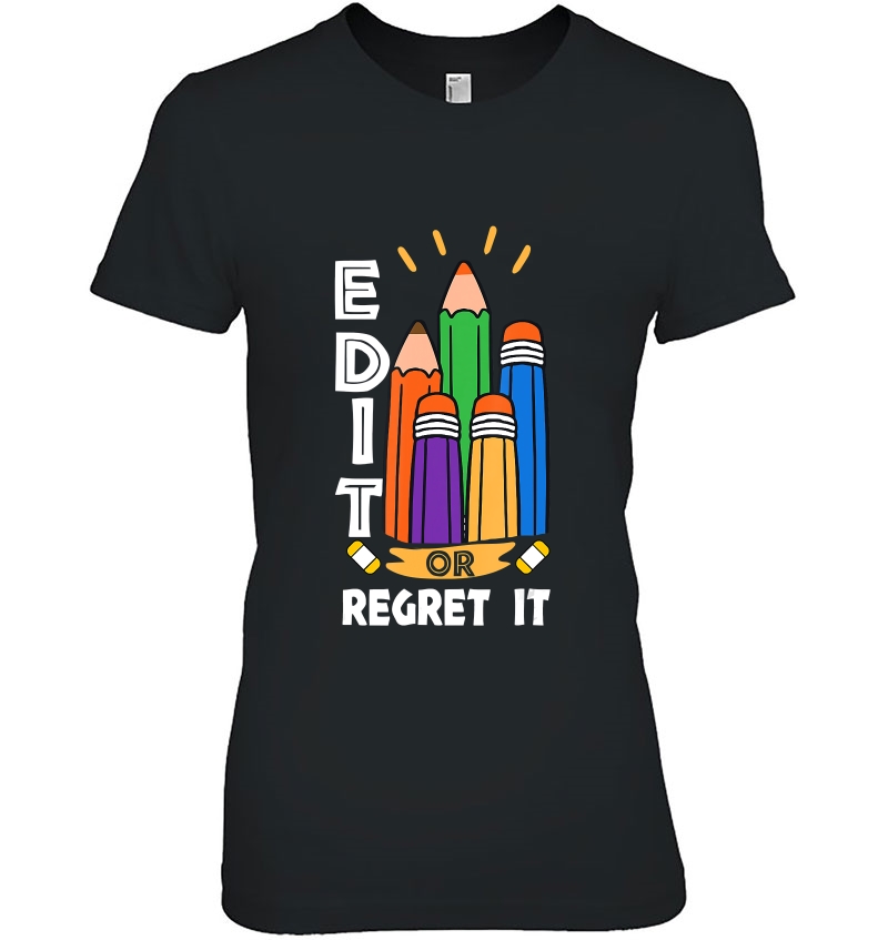 Edit Or Regret It Funny English Teacher Job Pride Hoodie