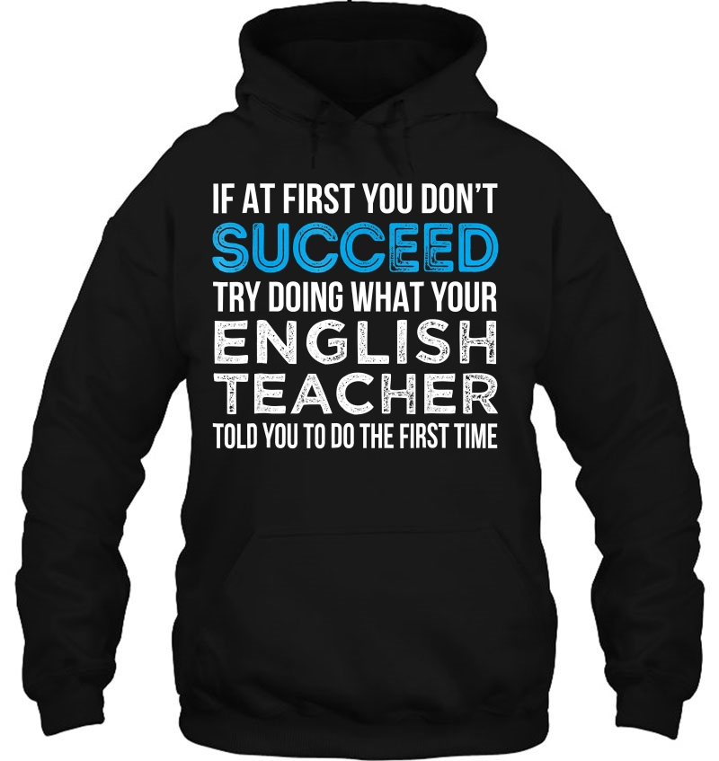 English Teacher If At First You Don't Succeed Funny Mugs