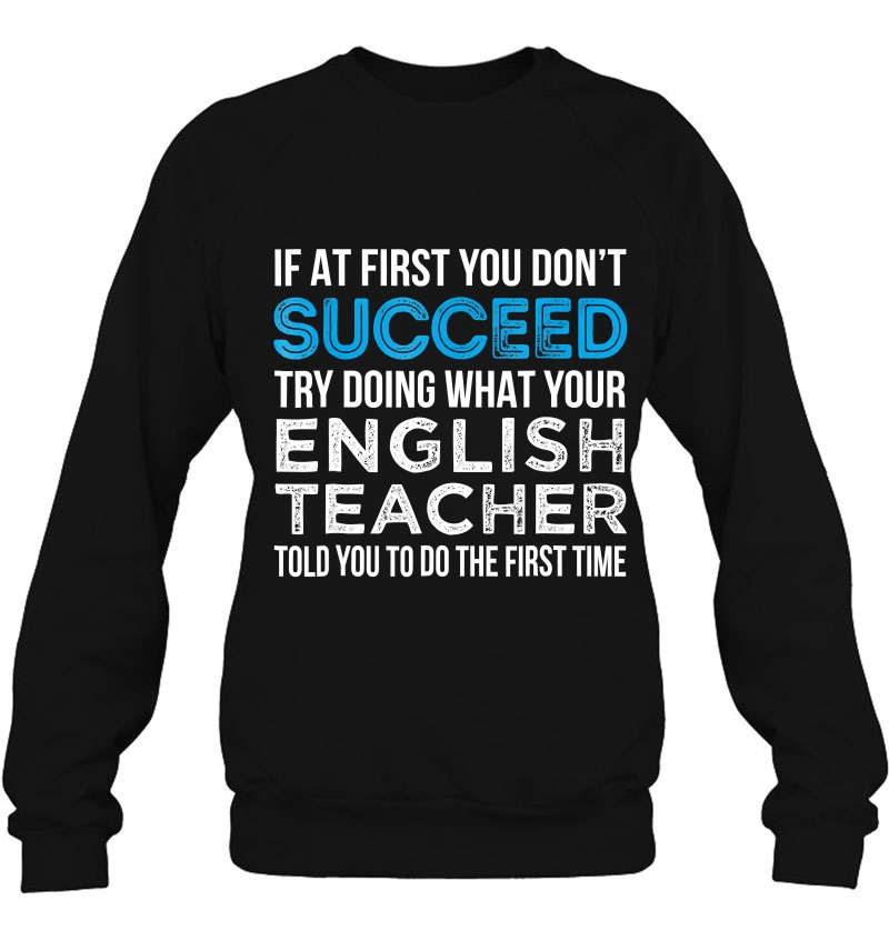 English Teacher If At First You Don't Succeed Funny Mugs