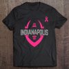 Football Breast Cancer Pink Ribbon Indianapolis Tee