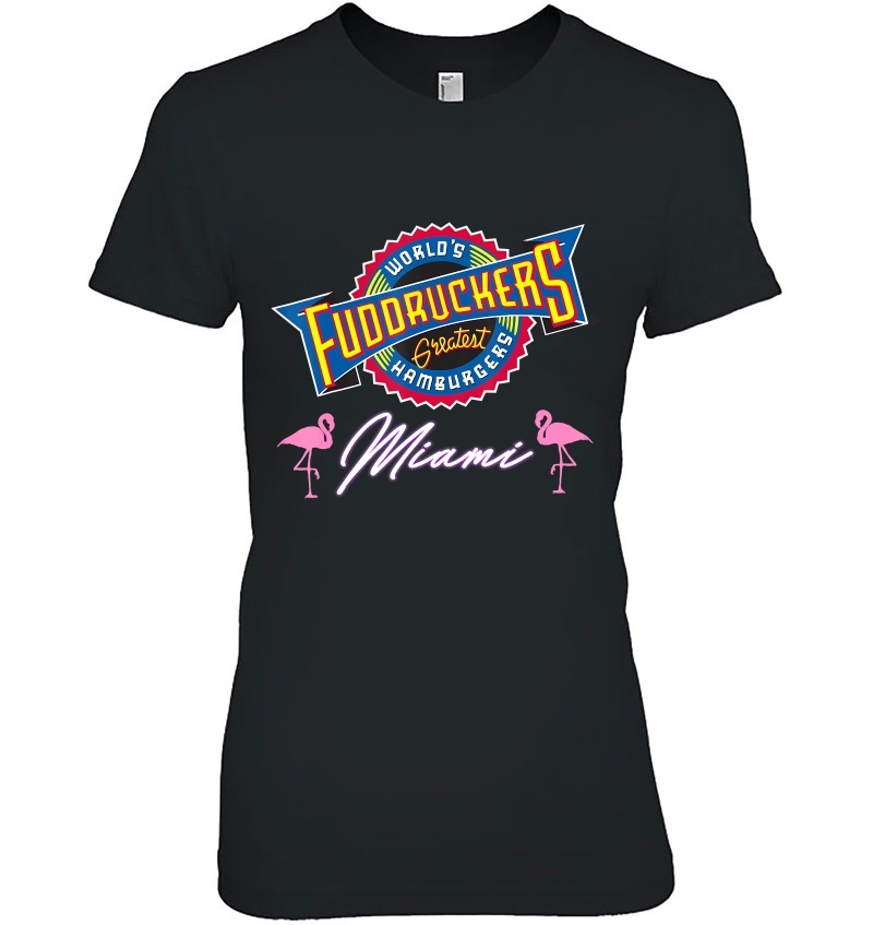 Fuddruckers Miami Vintage Hamburger Tshirt Foodies Hoodie