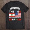 Gift For American Lebanese Lebanon Tee