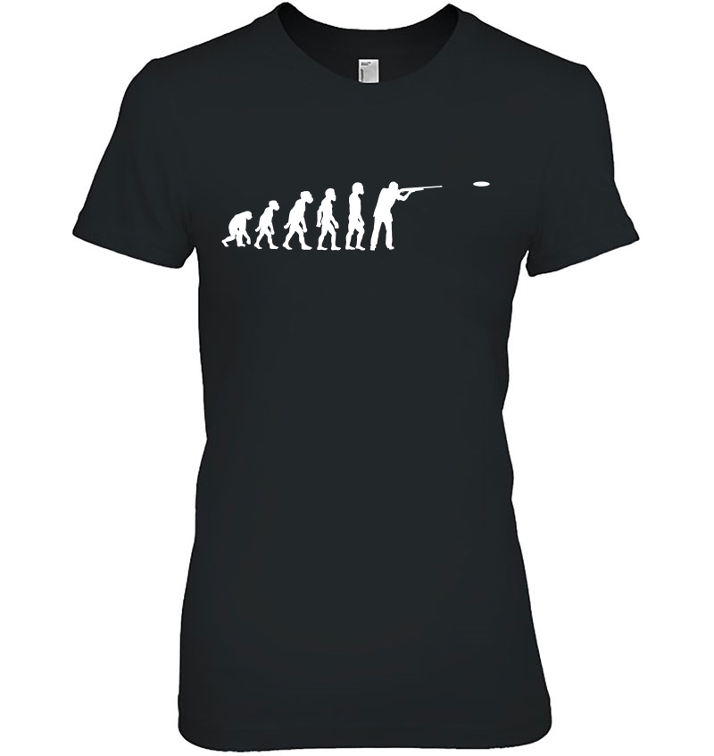 Human Sporting Clays Evolution Player Pigeon Shooter Ladies Tee
