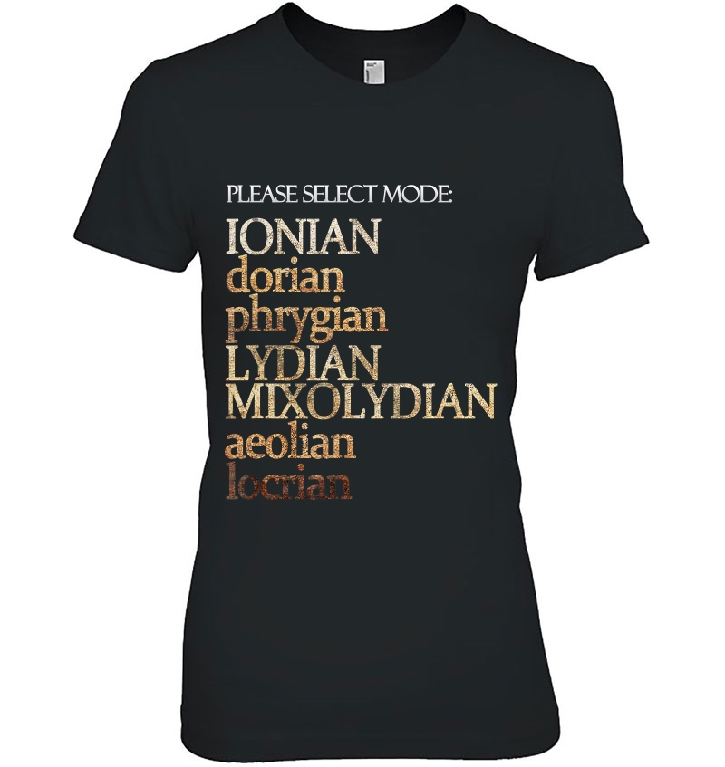 Music Theory Tshirt For Musicians Ladies Tee