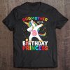 Godmother Of The Birthday Princess Unicorn Dabbing Shirt Tee