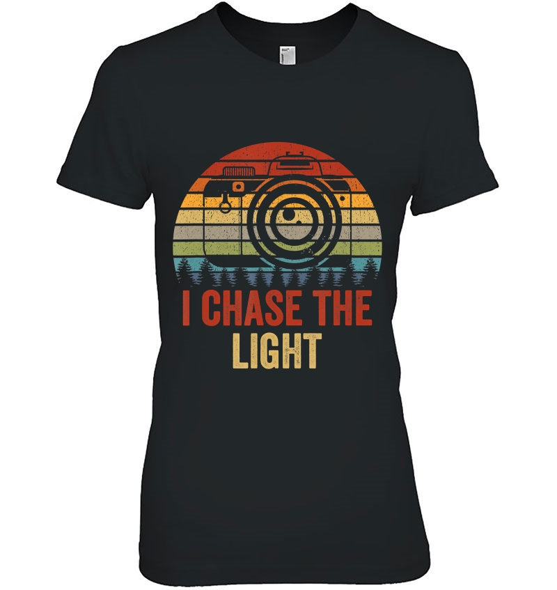 I Chase The Light Photography Photographer Dslr Camera Retro Hoodie