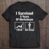 I Survived 5 Years Wedding Anniversary Gift Ideas For Him Tee