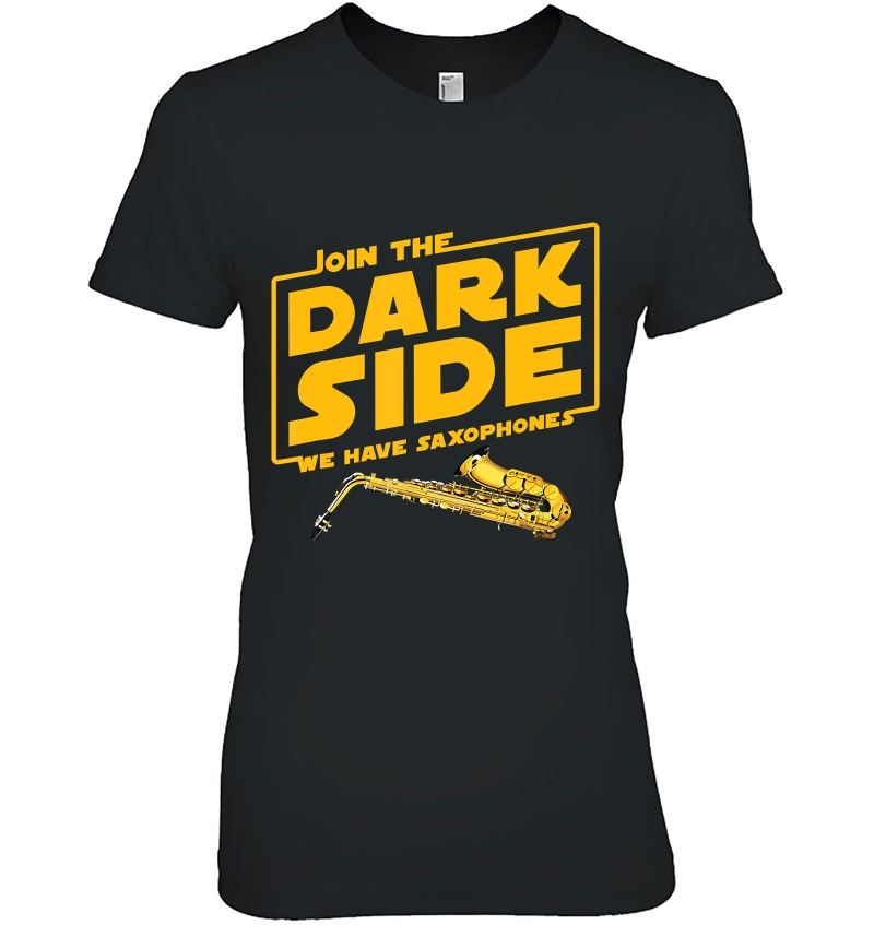 Join The Dark Side Saxophone Player Ladies Tee