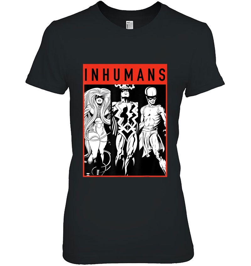 Marvel The Inhumans Black Bolt Karnak Medusa Graphic Ladies Tee