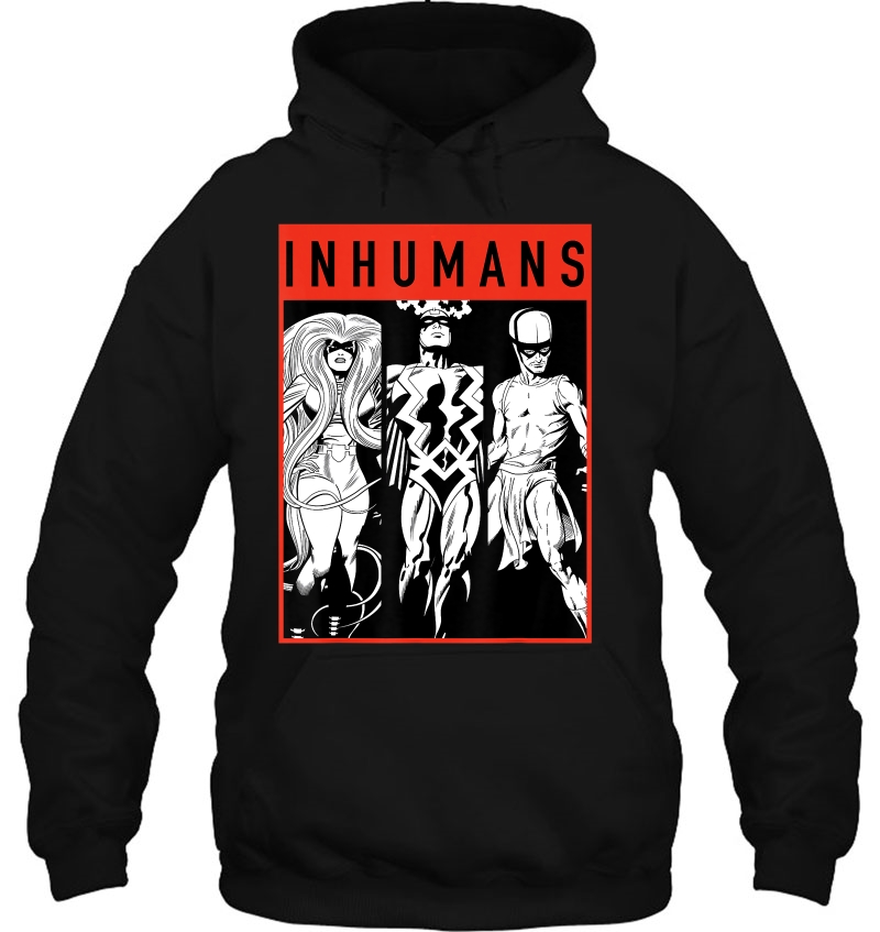 Marvel The Inhumans Black Bolt Karnak Medusa Graphic Hoodie