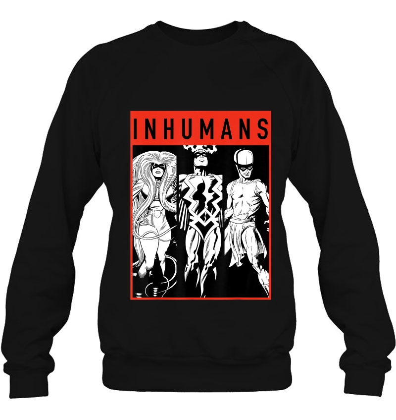 Marvel The Inhumans Black Bolt Karnak Medusa Graphic Sweatshirt