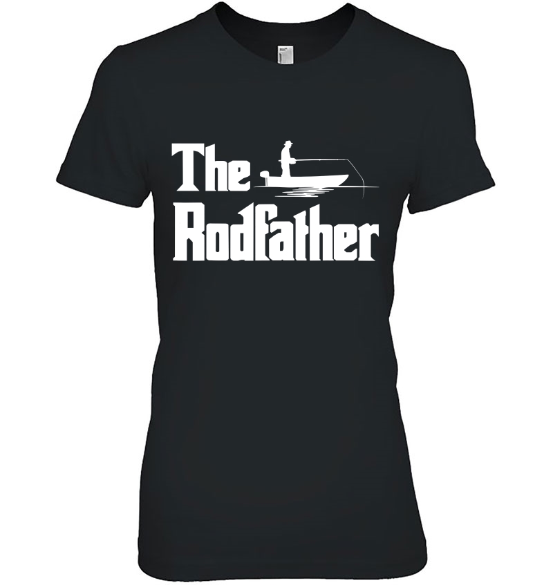 Mens The Rodfather. Funny Fishing Tshirt For Fisherman Dad Gift Hoodie