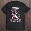 Mens Unicorn Dad Girl Birthday Party Apparel, Dadcorn Cute Tee