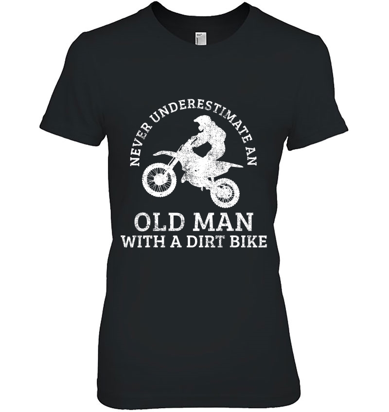 Motocross Dirt Bike Biking Grandpa Old Man Vintage Hoodie