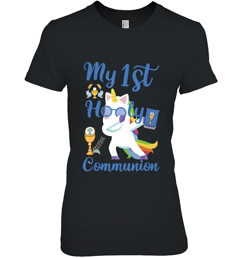 My 1St Holy Communion Dabbing Unicorn Gift For Boy & Girl Hoodie