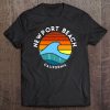 Newport Beach California Retro Wave Tee