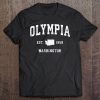 Olympia Washington Wa Vintage Athletic Sports Design Pullover Tee