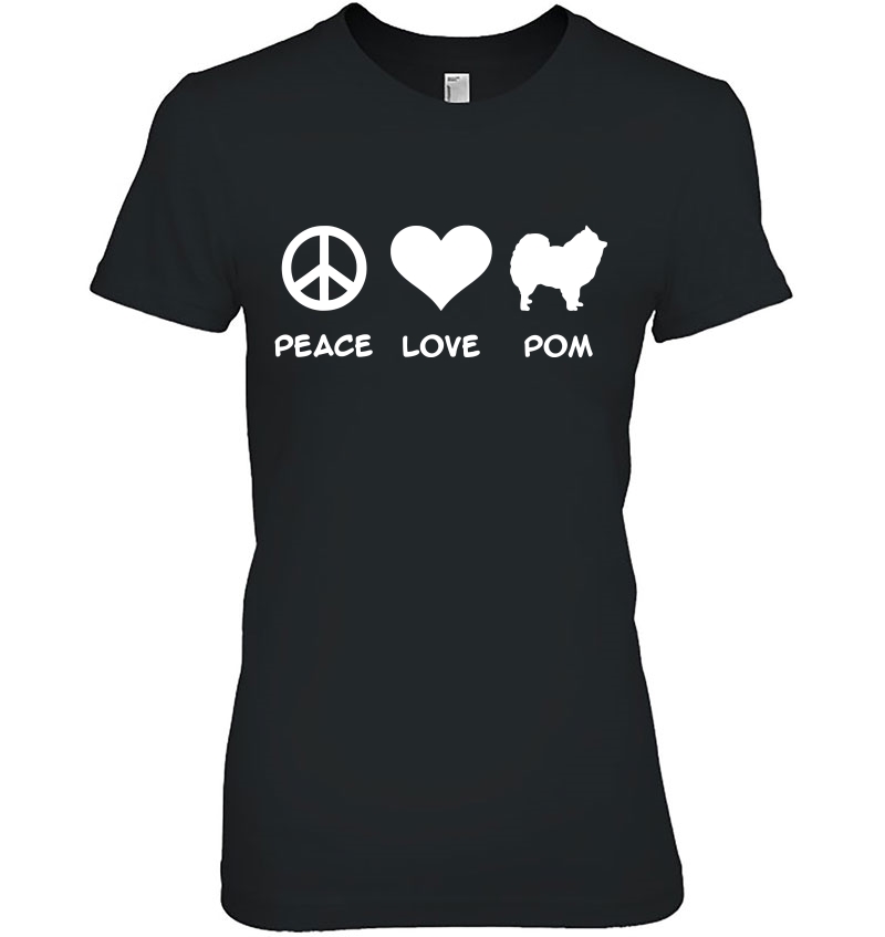 Peace, Love, Pomeranian Hoodie