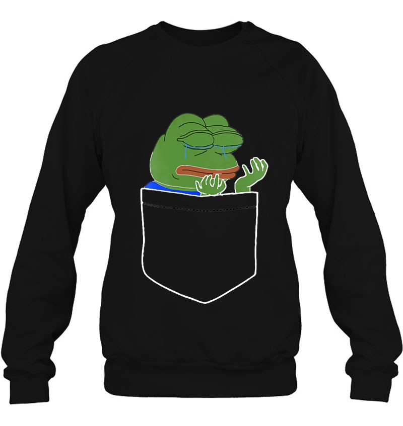 Pepehands White Left Pocket Emote Frog Mugs