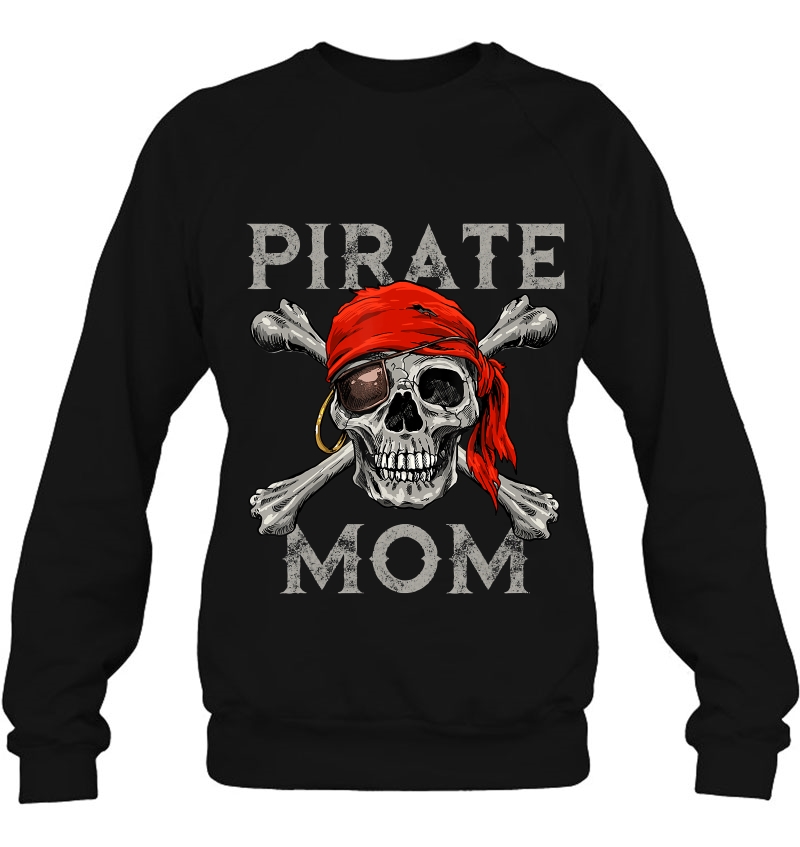 Pirate Mom Shirt Jolly Roger Skull & Crossbones Flag Mugs