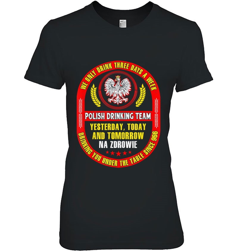 Polish Drinking Team Dyngus Day Polish Eagle Falcon Hoodie