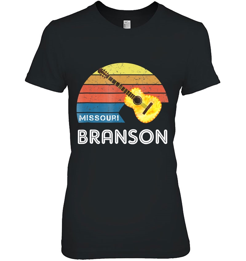 Retro Branson Souvenir Shirt With A Vintage Style Guitar Hoodie