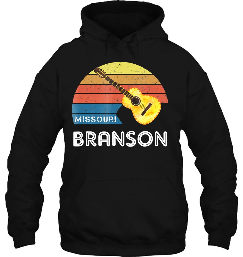 Retro Branson Souvenir Shirt With A Vintage Style Guitar Mugs