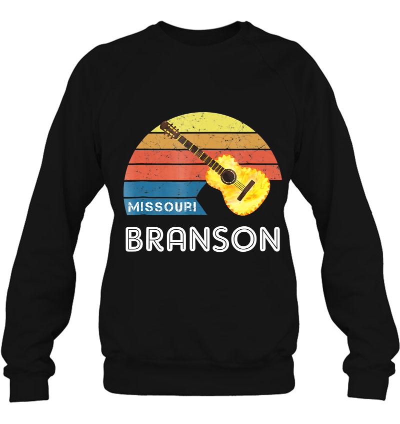 Retro Branson Souvenir Shirt With A Vintage Style Guitar Mugs