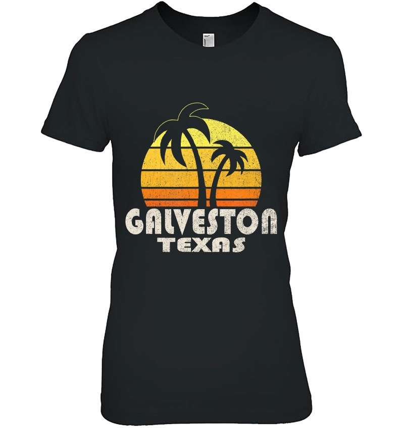 Retro Galveston Tx Beach Vacation Hoodie