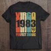 Retro Virgo 1983 35 Yrs Old Bday 35Th Birthday Tee