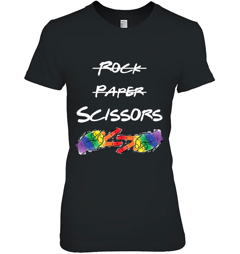 Rock Paper Scissors Lesbian Pride Hoodie