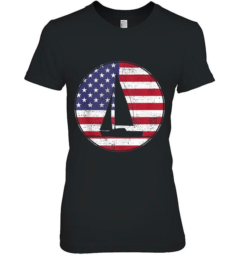 Sailing 4Th Of July Patriotic Hoodie