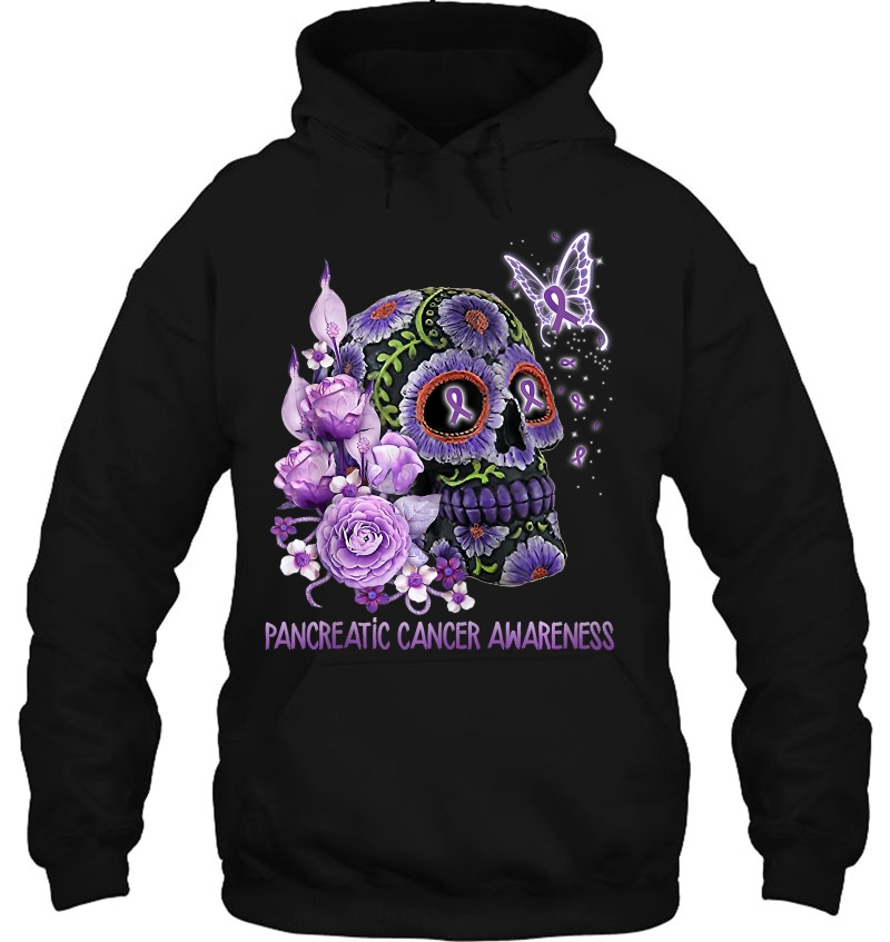 Skull Flower Pancreatic Cancer Awareness Mugs