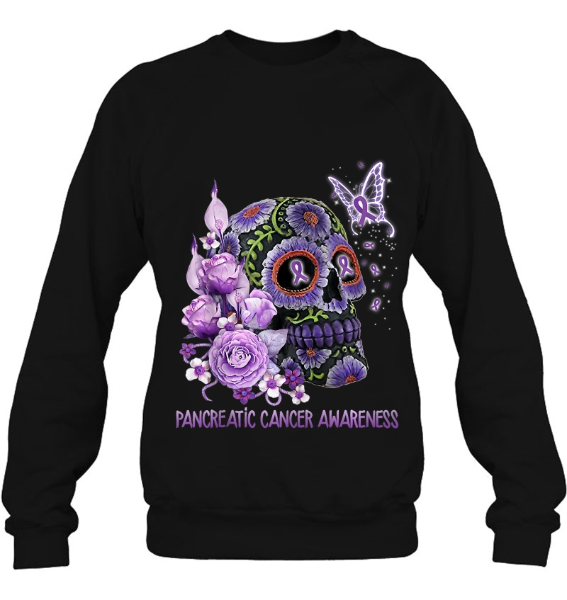 Skull Flower Pancreatic Cancer Awareness Mugs