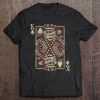 Skull Motorcycle Shirt Biker King Of Spades Poker Card Game Tee