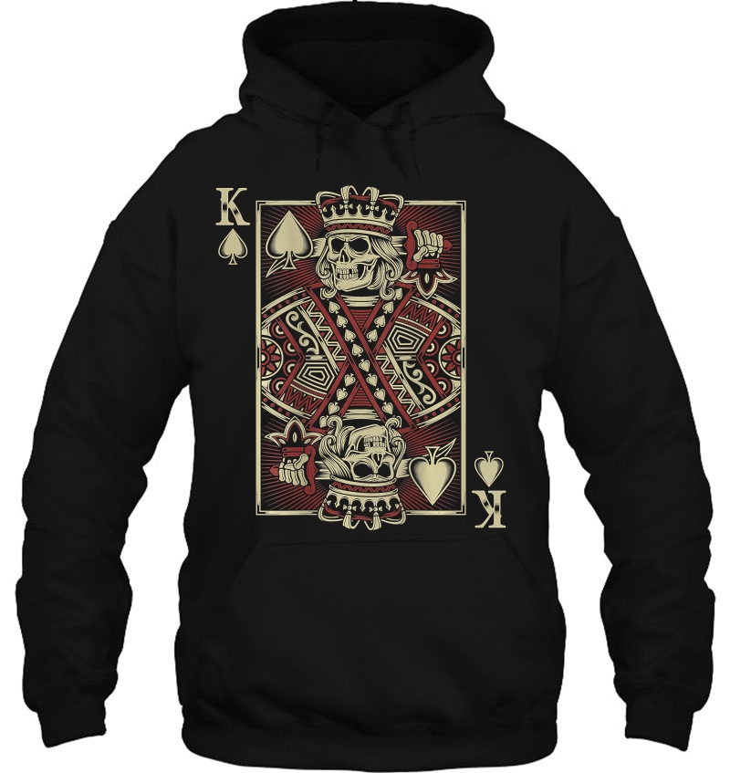 Skull Motorcycle Shirt Biker King Of Spades Poker Card Game Mugs