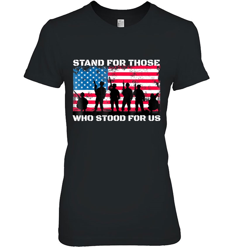 Stand For Those Who Stood For Us Usa Flag Anthem Hoodie