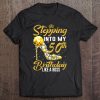 Stepping Into My 50Th Birthday Like A Boss Golden Crown Shoe Tee