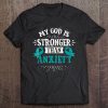 Teal Awareness Ribbon Anxiety Disorder Tee