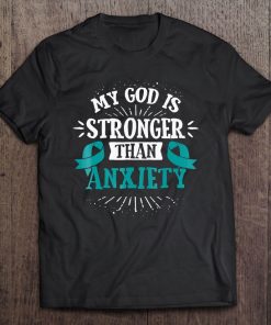 Teal Awareness Ribbon Anxiety Disorder Tee