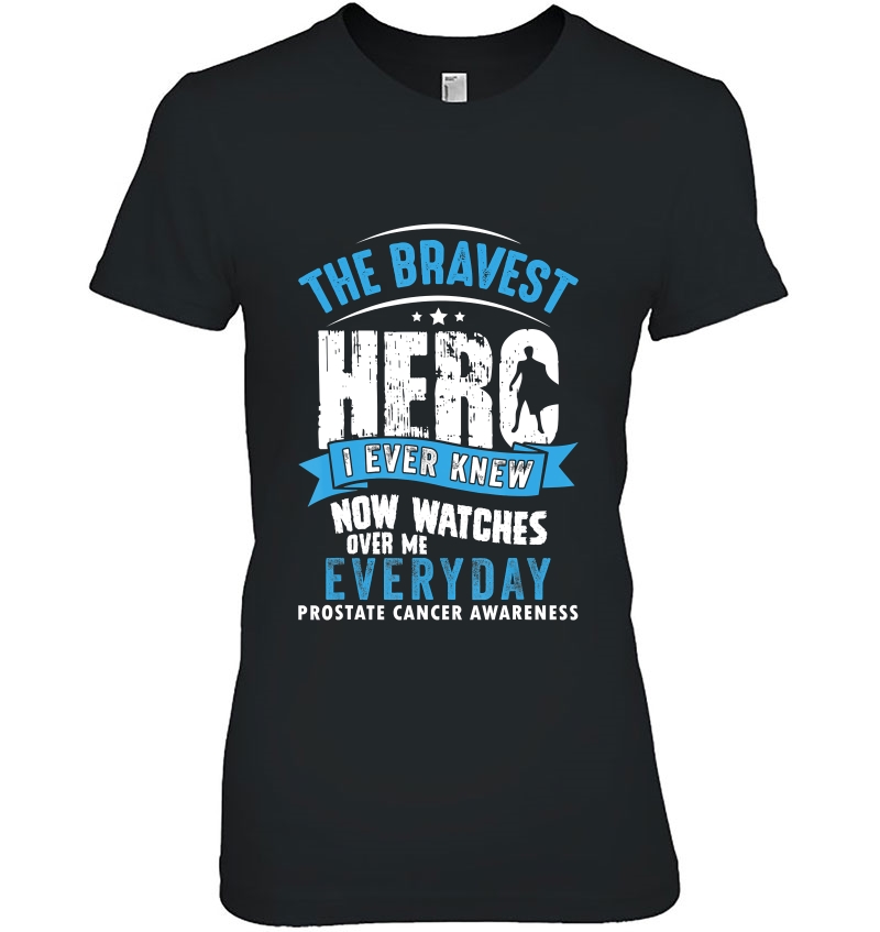 The Bravest Hero- Prostate Cancer Awareness Support Ribbon Hoodie