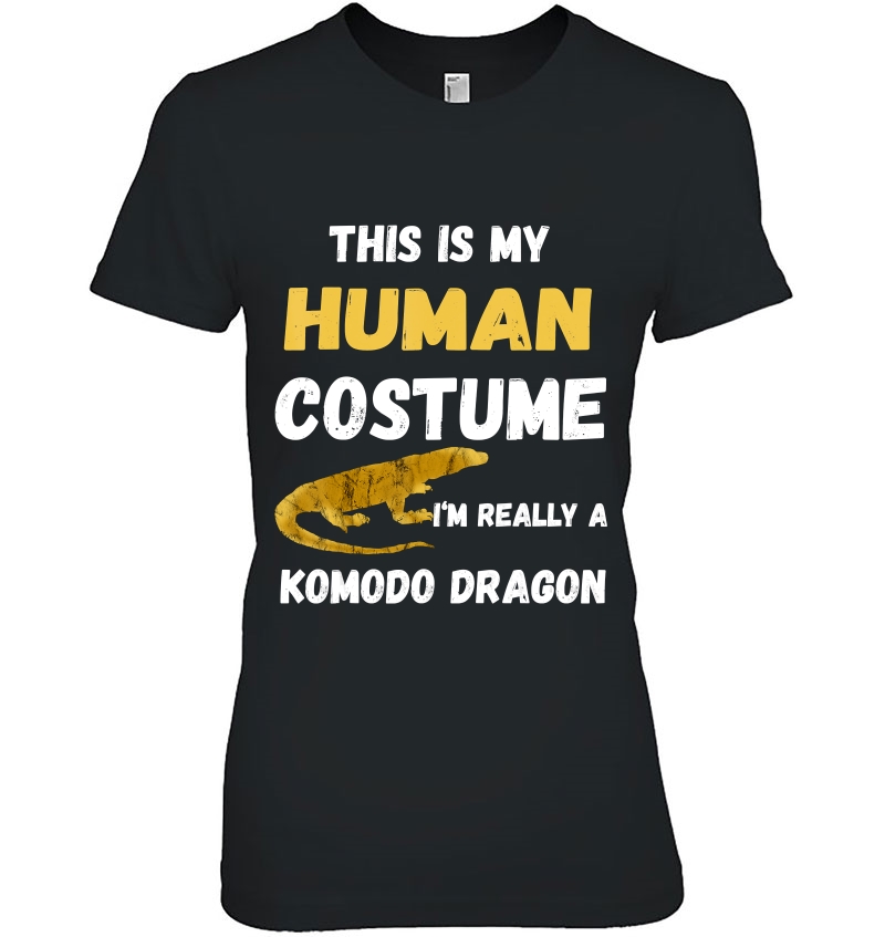 This Is My Human Costume I'm Really A Komodo Dragon Reptile Hoodie