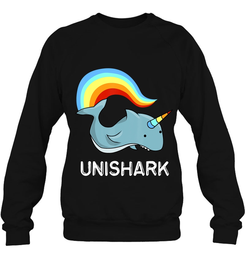Unishark Unicorn And Shark Flying Awesome Sweatshirt