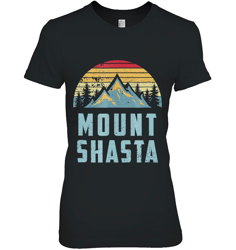 Vintage Mount Shasta California Mountains Ladies Tee