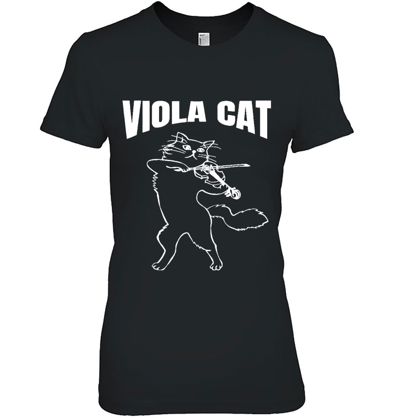 Viola Cat Tshirt Violin Tee Artistic Music Hoodie