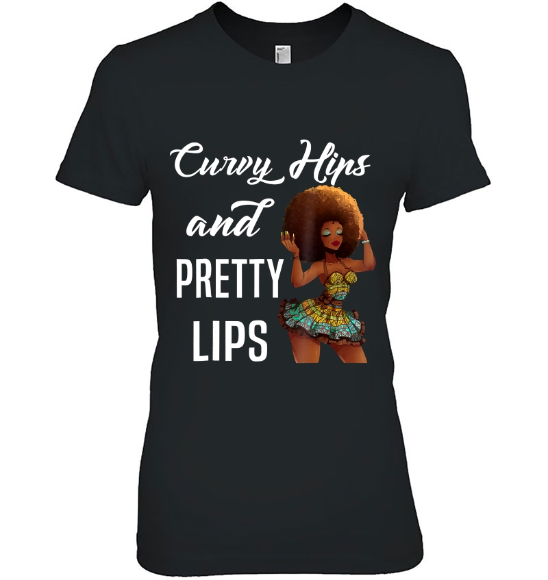 Women Curvy Hips And Pretty Lips Hoodie