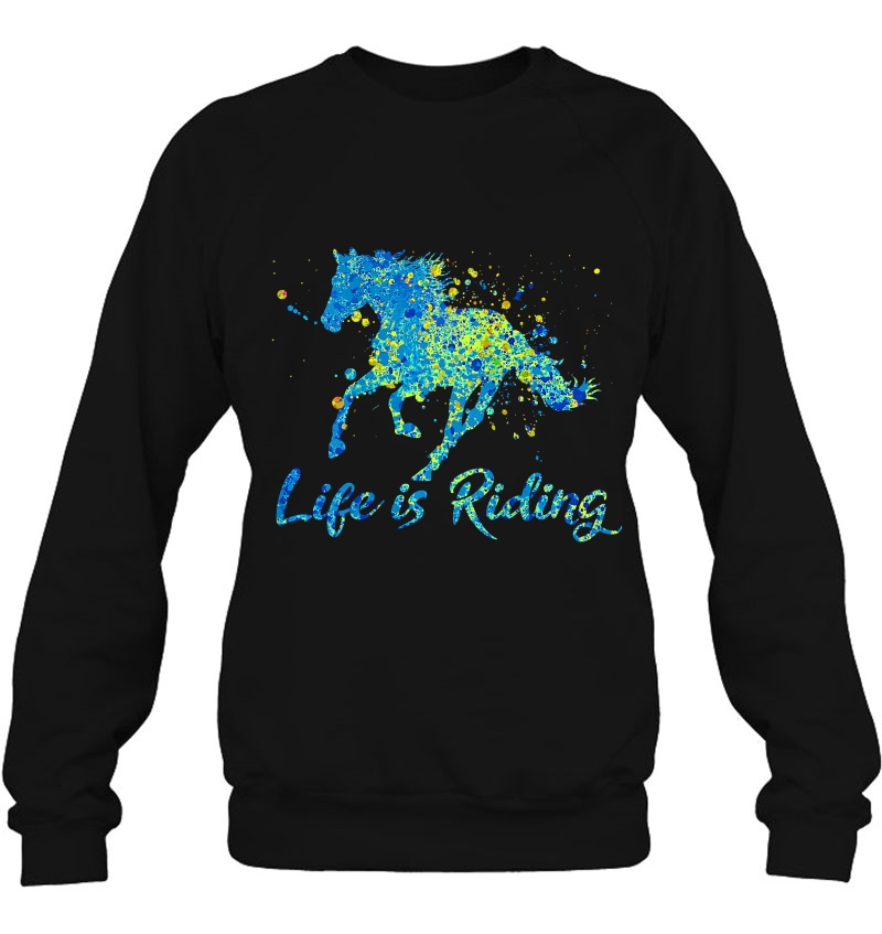 Womens Horse Rider Life Is Riding Love Horses Mugs